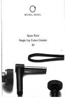 Deckel-Deckel SO Single Lip Cutter Grinder Parts Manual-SO-01